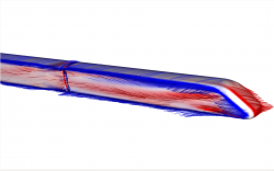 Separating and attaching flow on a ICE train